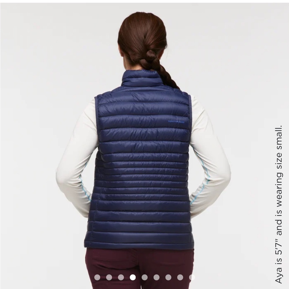 Cotopaxi Women’s XL Fuego Down Insulated Puff Vest Navy Blue Maritime NWT - Picture 8 of 15